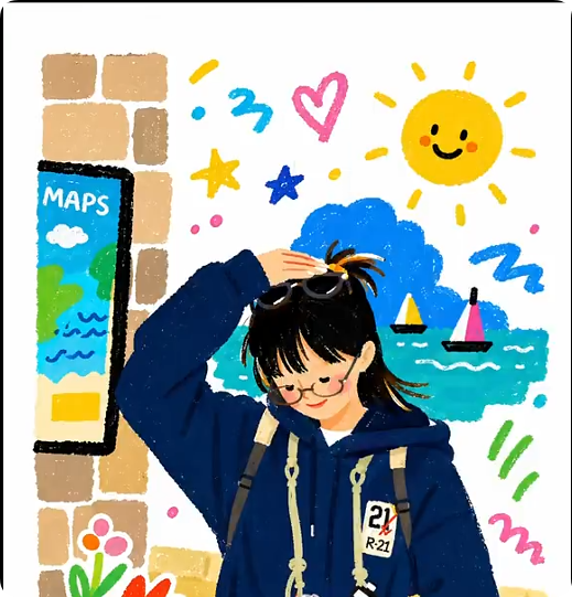 童趣涂鸦风插画